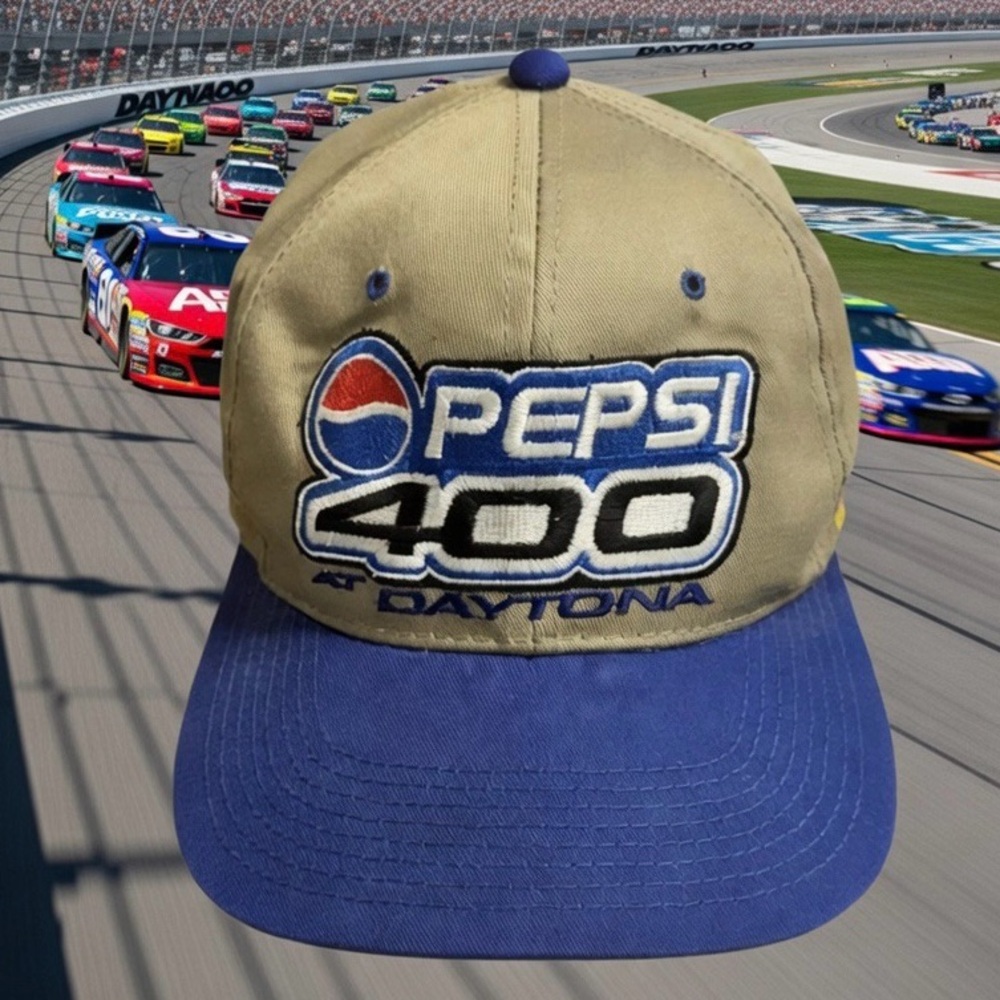 NWT Vintage 1999 Pepsi 400 at Daytona NASCAR Racing Adjustable SnapBack Hat Cap